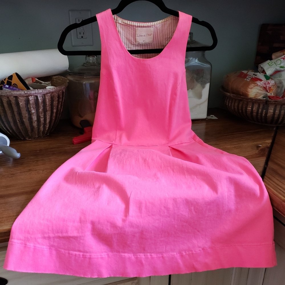 Adorable Hot Pink Demin Dress